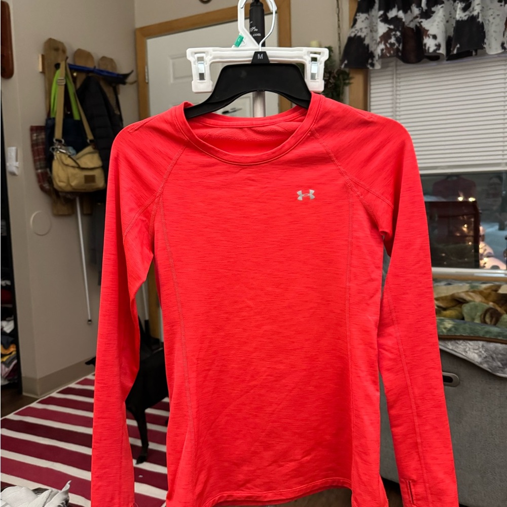 Under Armour Vivid Pinkish Red Performance Top